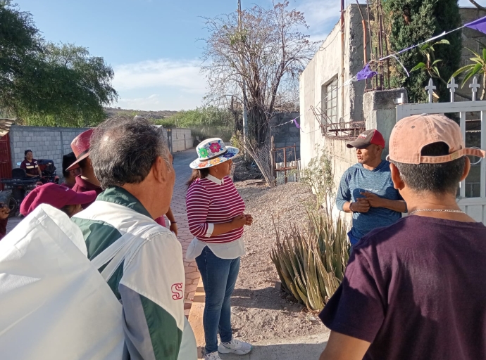 Marisol Márquez Pavón continúa su incansable recorrido por las diversas comunidades de Tepeojuma