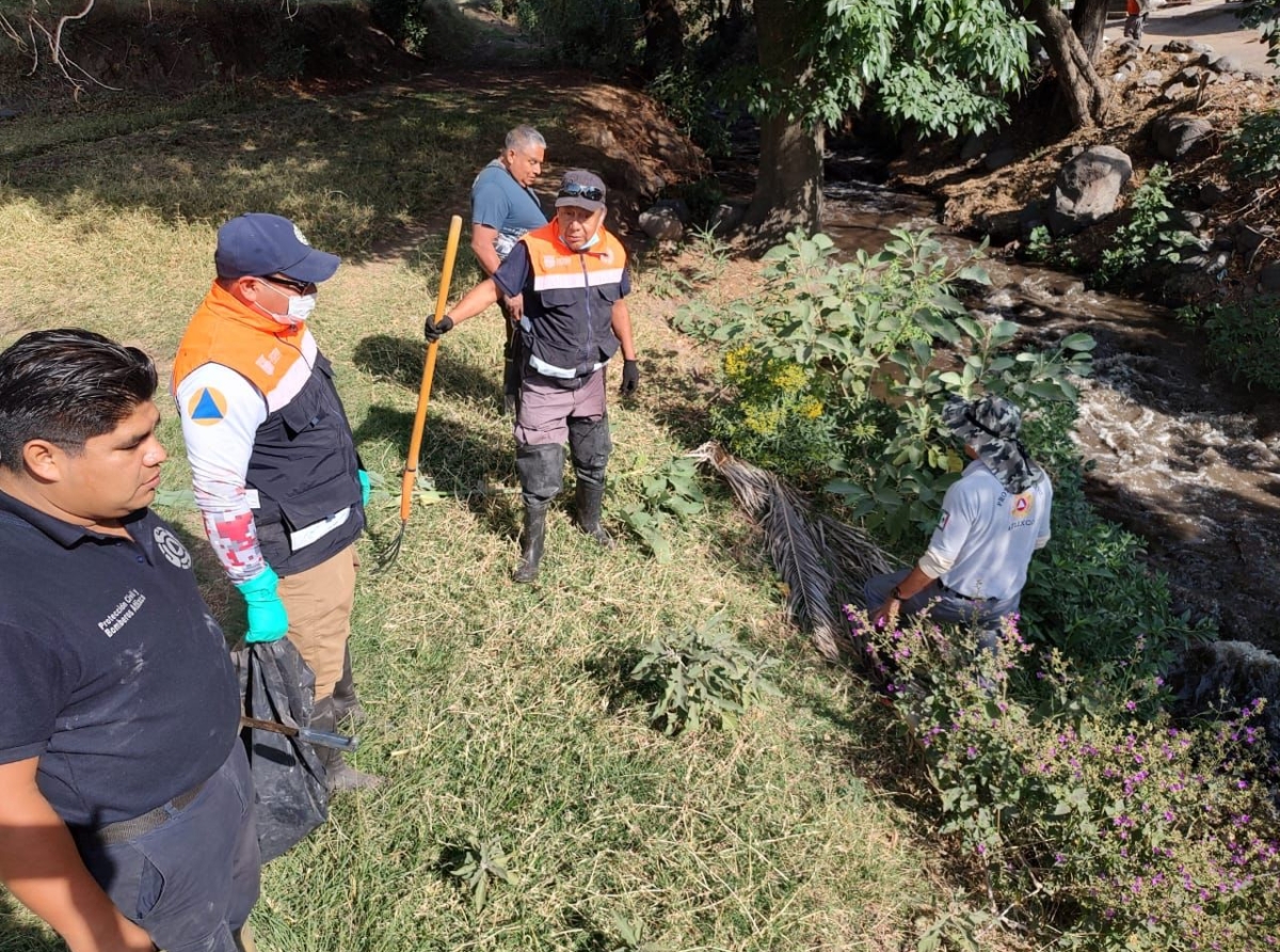 PC de Atlixco implementa el Plan Tláloc para prevenir inundaciones en la temporada de lluvias