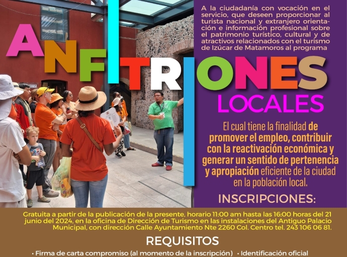 Izúcar de Matamoros Lanza Convocatoria para "Anfitriones Turísticos"