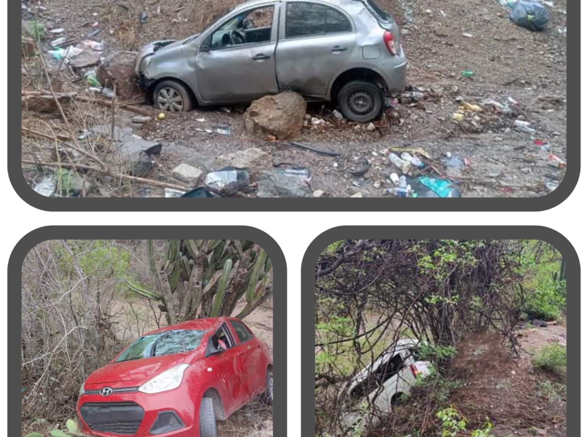 Mañana de accidentes en la carretera Piaxtla-Tecomatlán