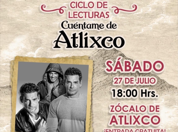 Anuncian “Cuentame de Atlixco” a cargo del actor Cristian de la Fuente 