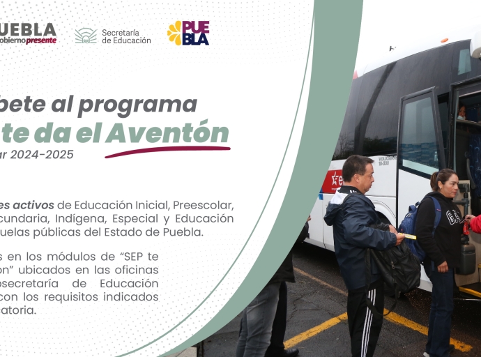 El programa estatal “SEP te da el Aventón”, incluyó al municipio de Izúcar de Matamoros