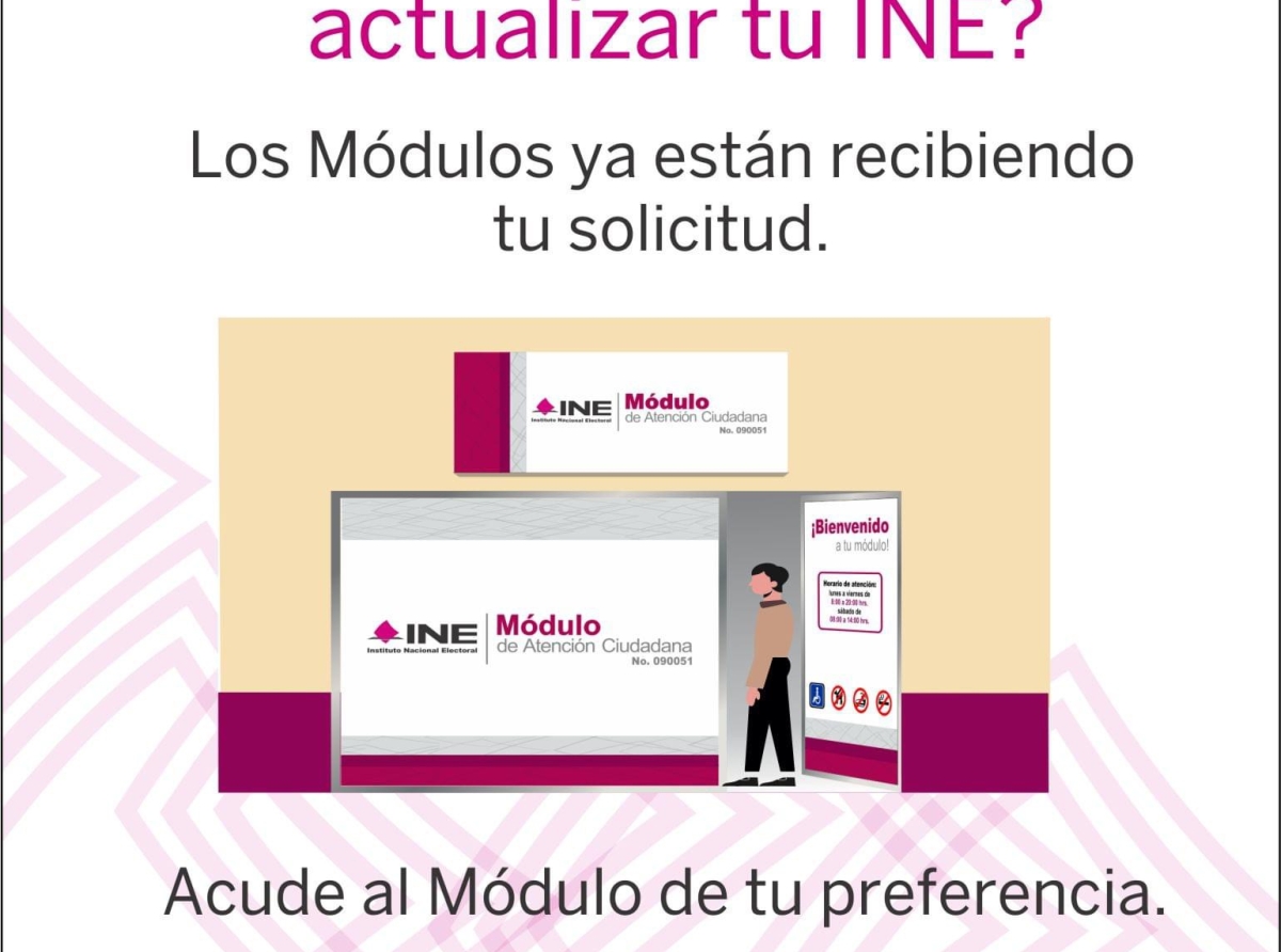 Refuerza INE en Puebla servicio e infraestructura en los módulos de atención ciudadana 