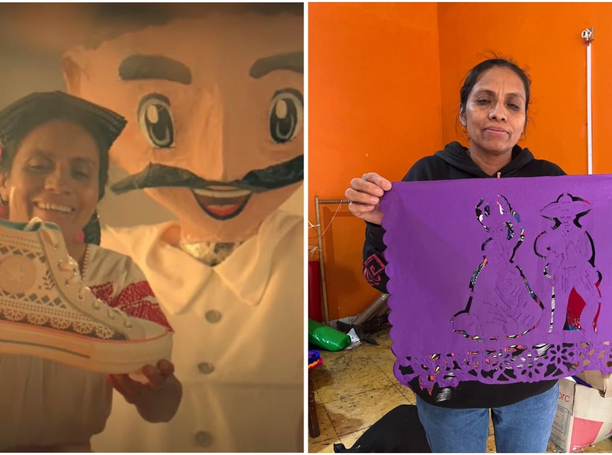 Conoce a Sandra Ariza artesana de pepel picado en Tochimilco