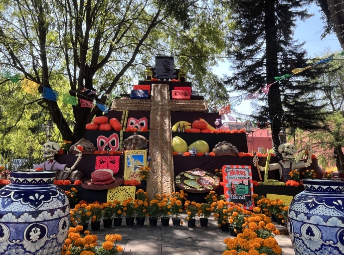 En Atlixco inauguran ofrenda monumental en la ex Hacienda San Mateo 