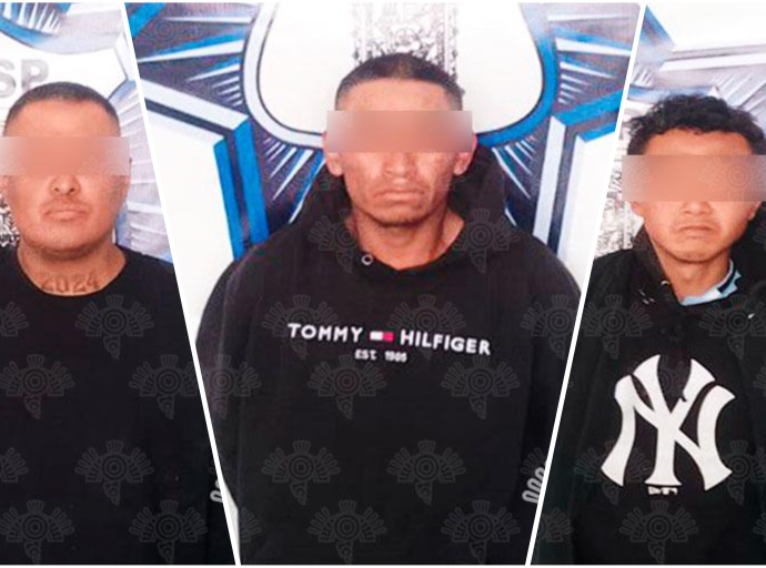 En Tianguismanalco, detienen Policía Estatal y Municipal a tres hombres armados