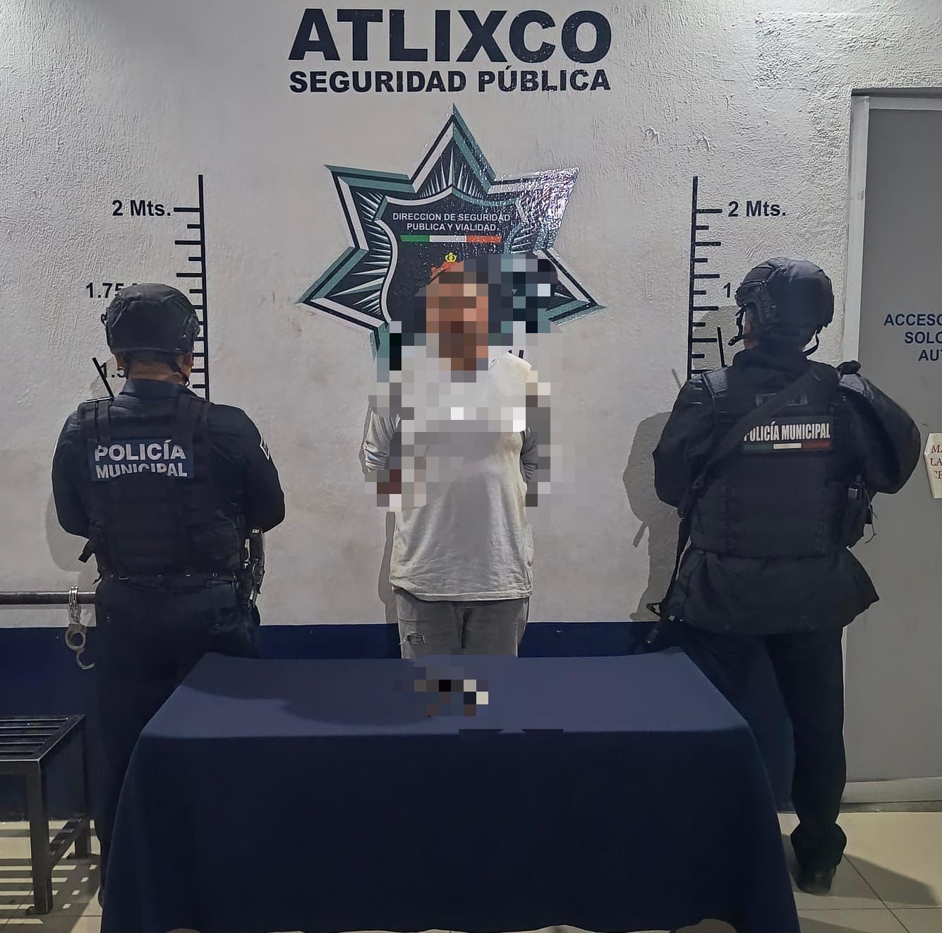 Detienen en Atlixco a un hombre por portación ilegal de arma de fuego