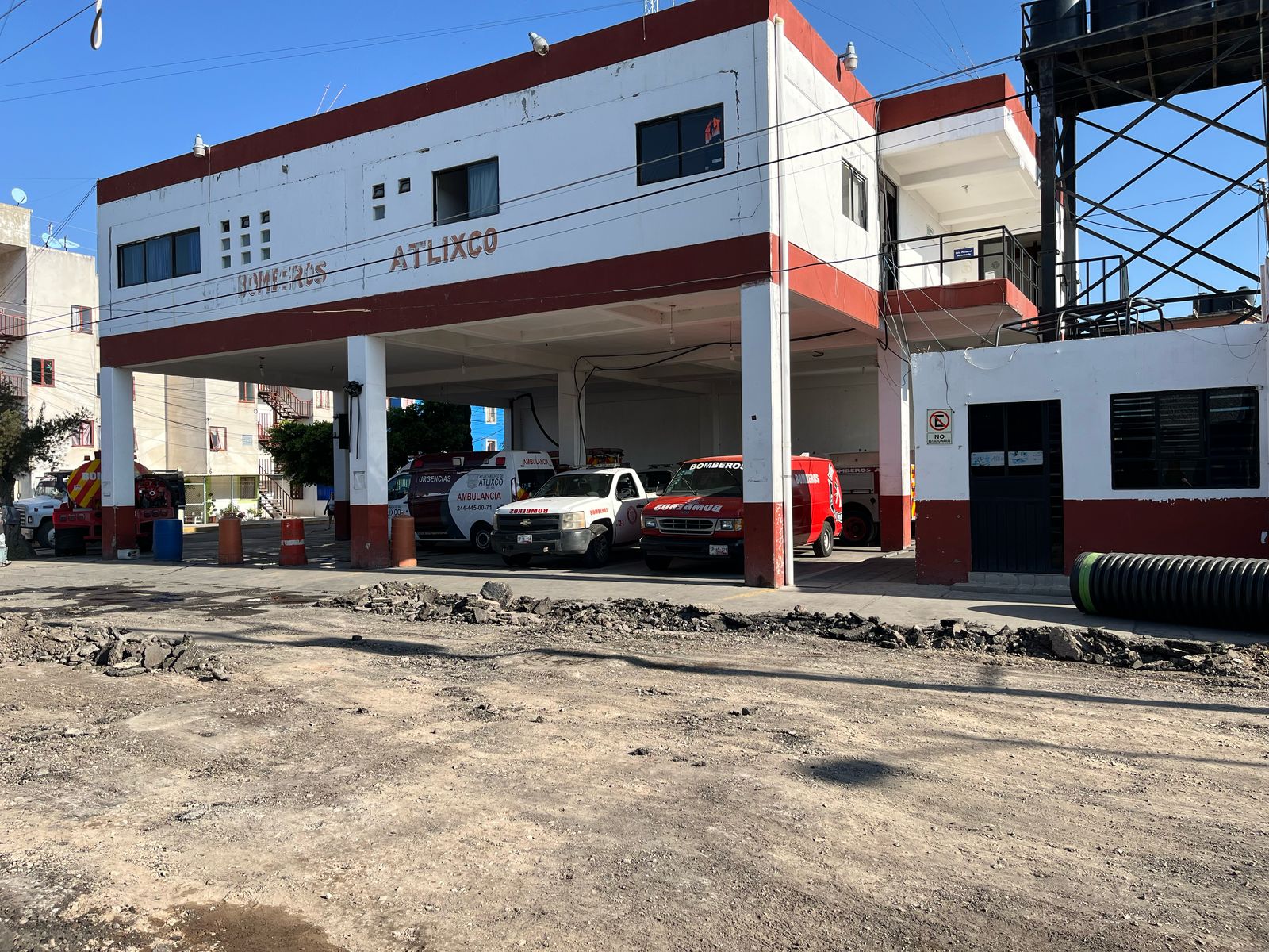 Obras en Xalpatlalco no afectan tiempo de respuesta de Bomberos en Atlixco: Protección Civil