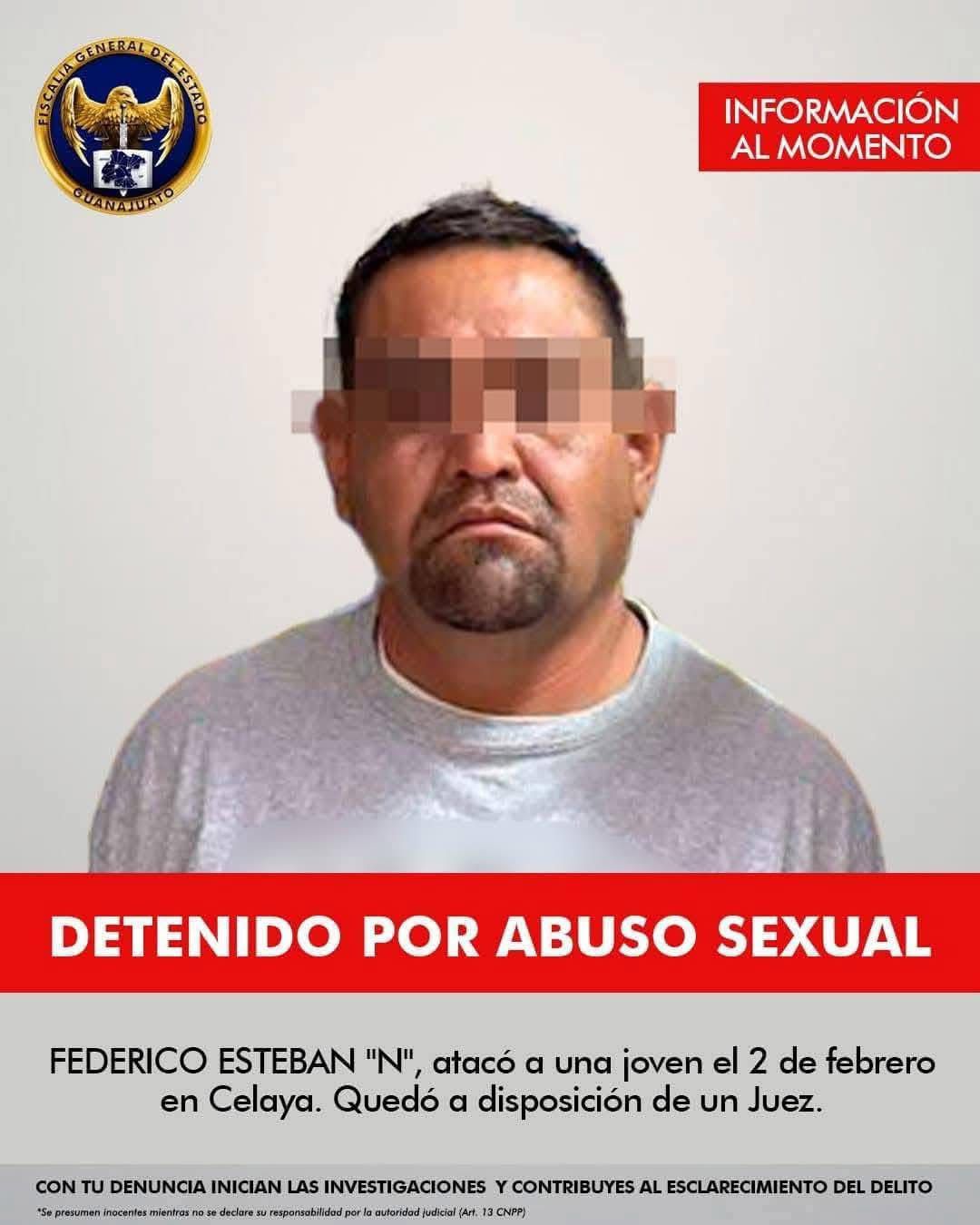 Detienen a hombre por morder a una mujer en un glúteo en Guanajuato