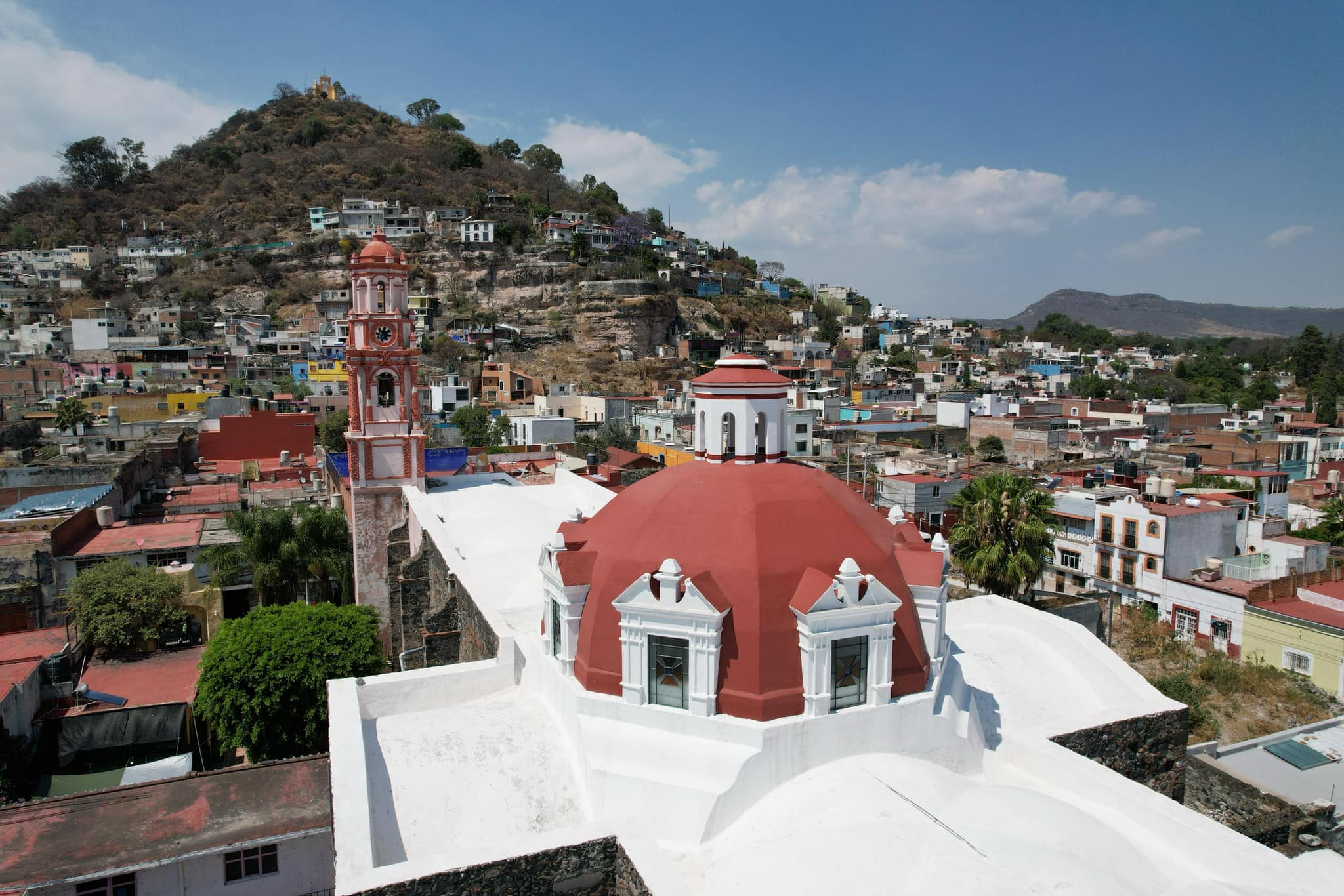 Concluye restauración de la cúpula del templo de La Merced en Atlixco tras más de siete años