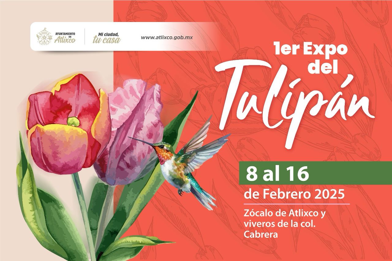 Atlixco celebra el amor con la Primera Expo Tulipán 2025