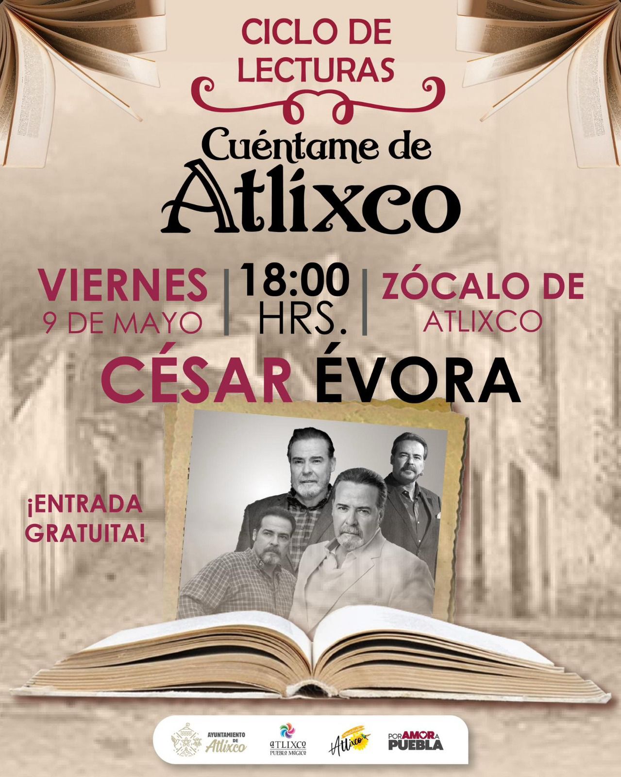 “Cuéntame de Atlixco” ahora con César Évora