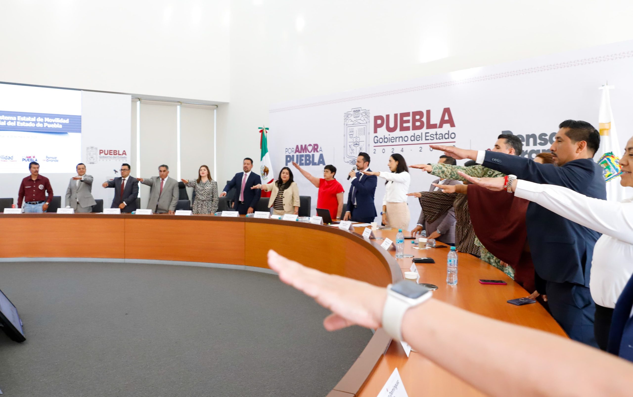 Instala Gobierno de Puebla el Sistema Estatal de Movilidad y Seguridad Vial