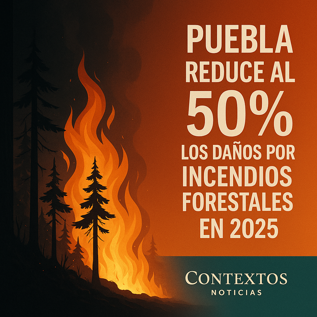 Puebla reduce al 50% los daños por incendios forestales en 2025